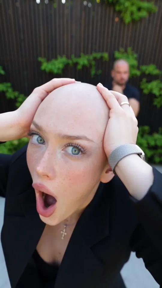 Smalltown Boy AI clip still: the second performer screams in shock while the first dances behind